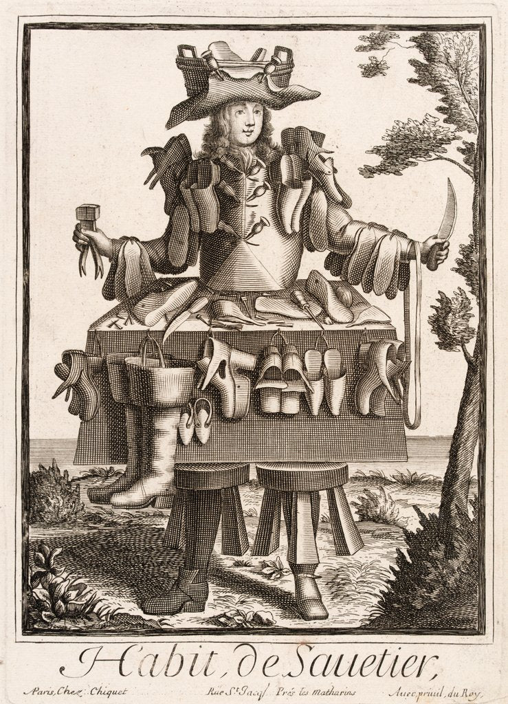 Detail of Habit de Sauetier by Nicolas de Larmessin