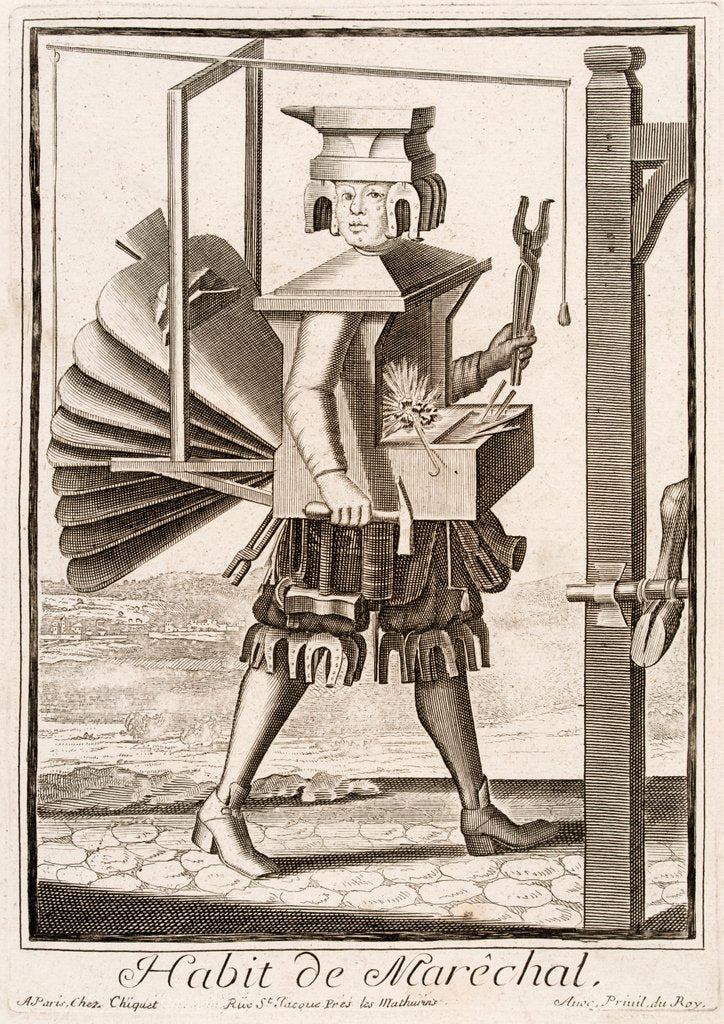 Detail of Habit de Marechal by Nicolas de Larmessin