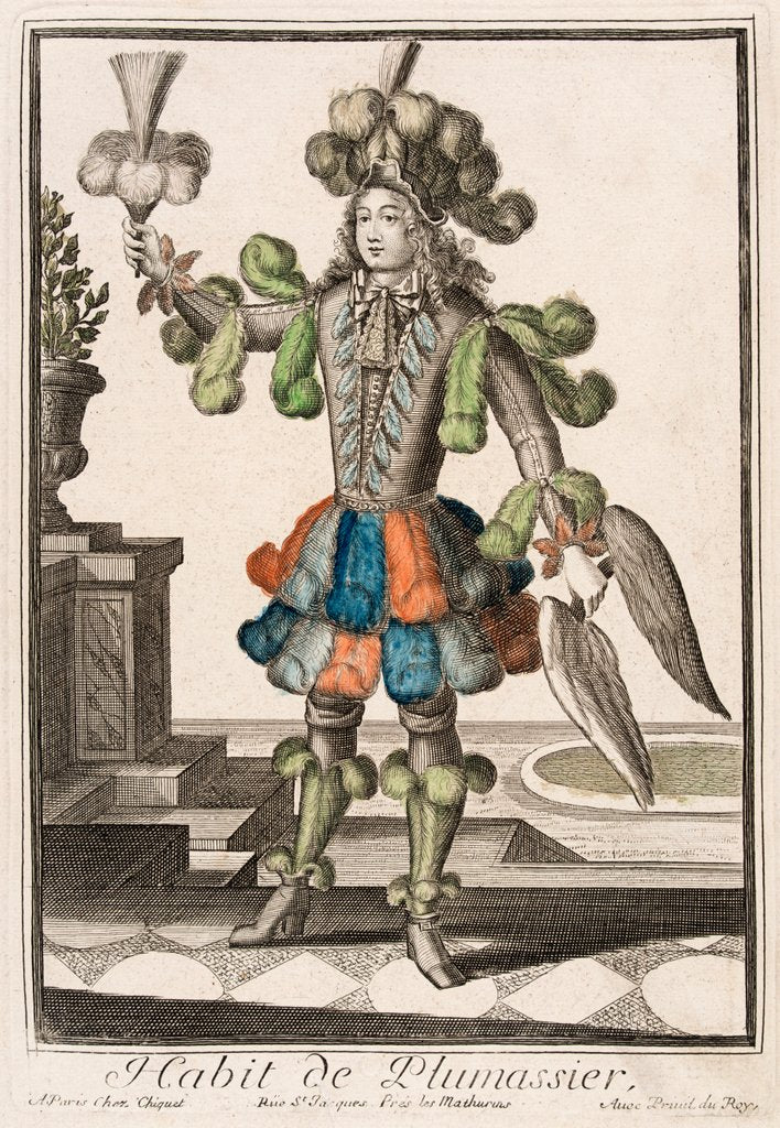 Detail of Habit de Plumassier by Nicolas de Larmessin