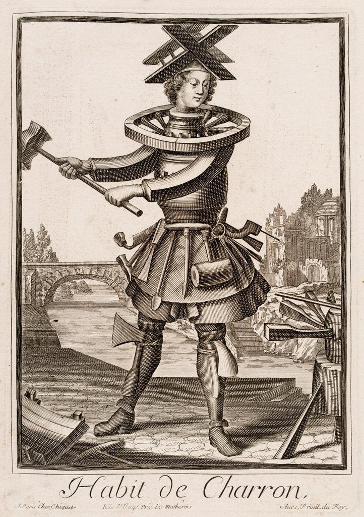 Detail of Habit de Charron by Nicolas de Larmessin
