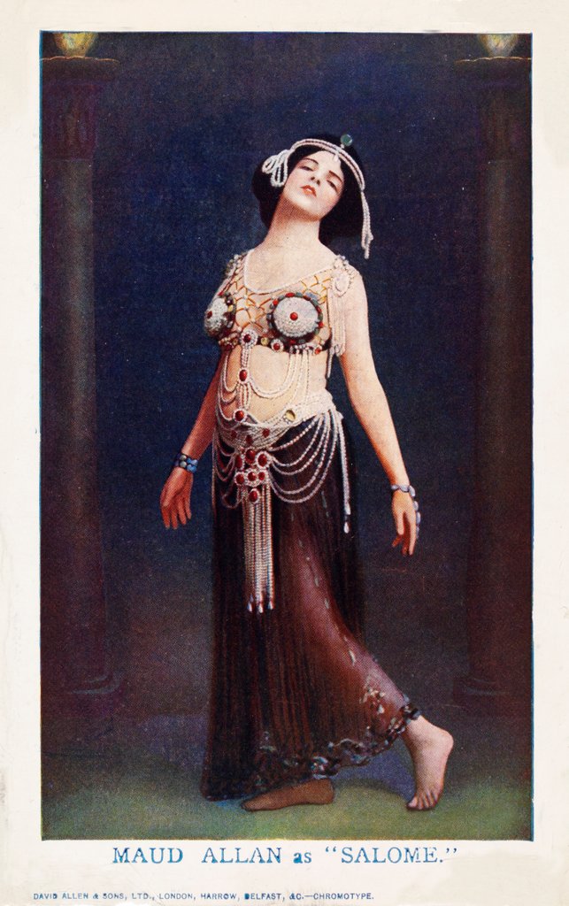 Detail of Maud Allan as Salome by David Allen & Sons Ltd.