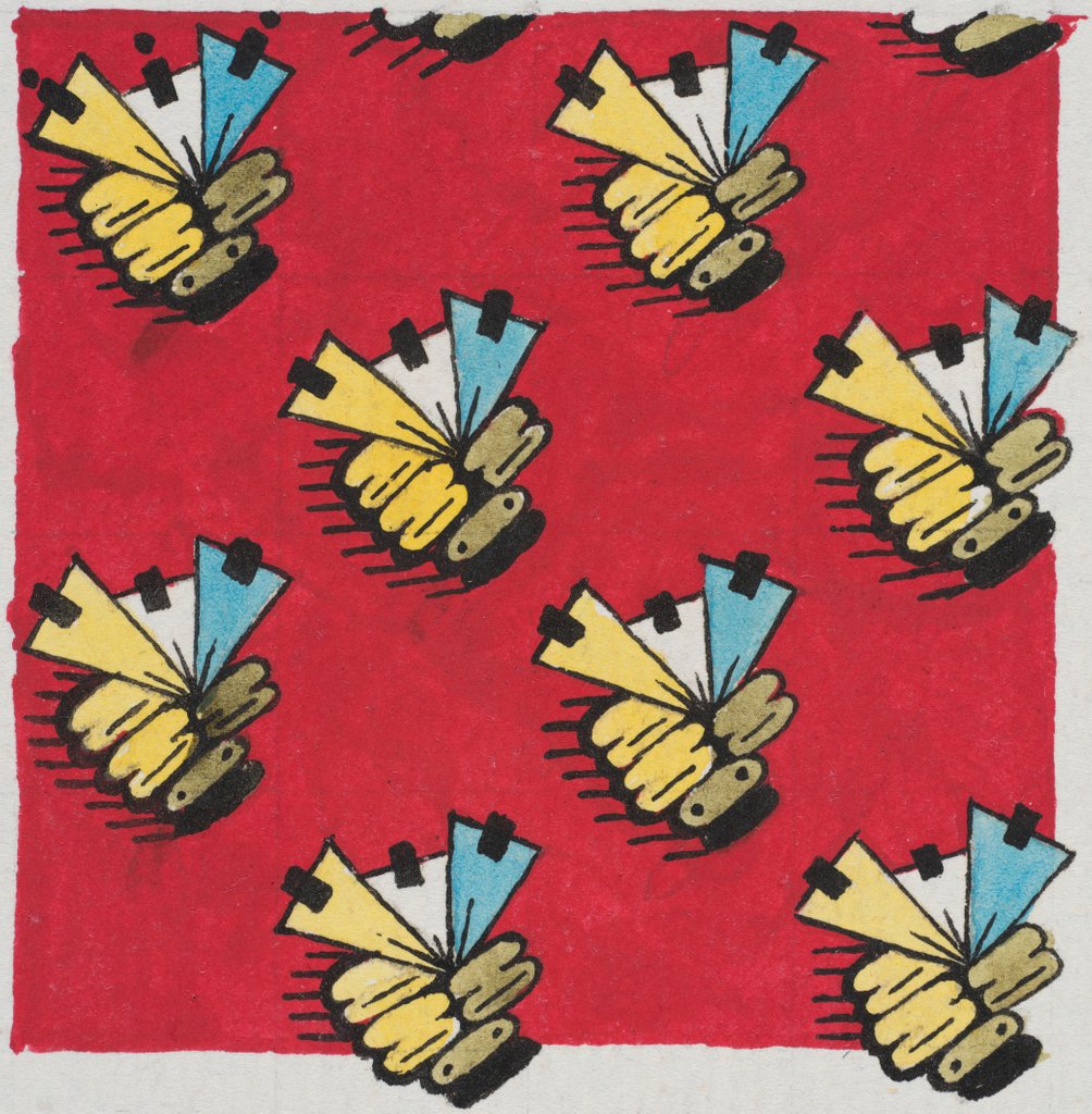 Detail of Design for wallpaper by Heussner & Co