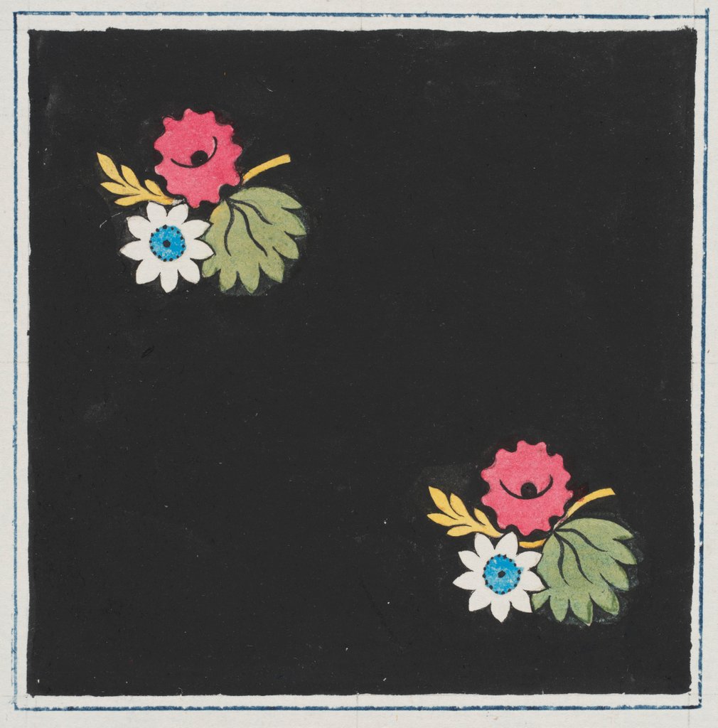 Detail of Design for wallpaper by Heussner & Co