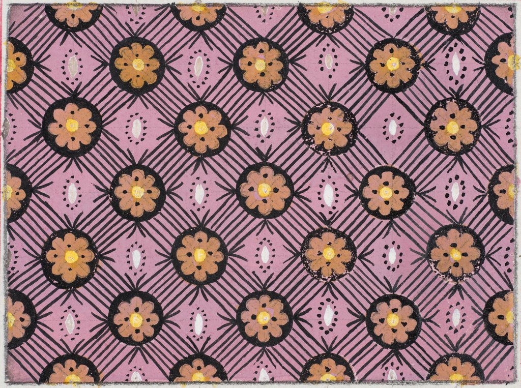 Detail of Design for wallpaper by Heussner & Co