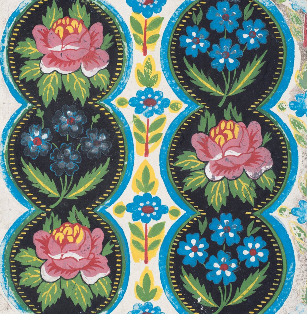 Detail of Design for wallpaper by Heussner & Co