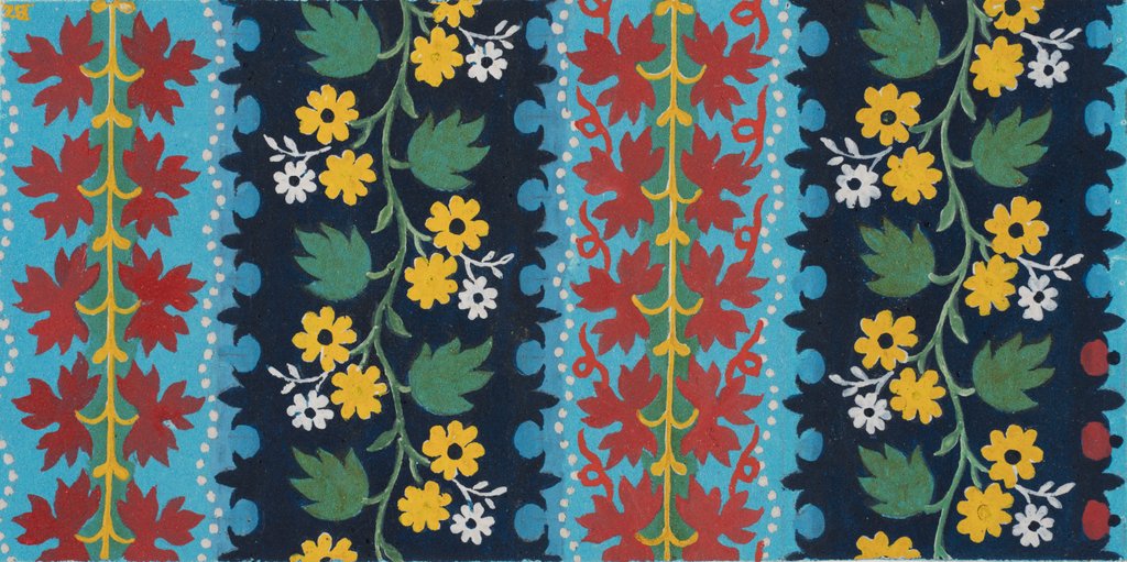 Detail of Design for wallpaper by Heussner & Co