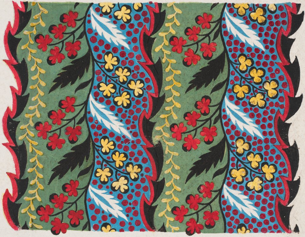 Detail of Design for wallpaper by Heussner & Co