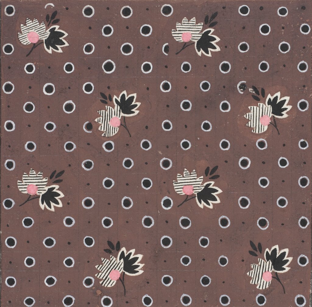 Detail of Design for wallpaper by Heussner & Co