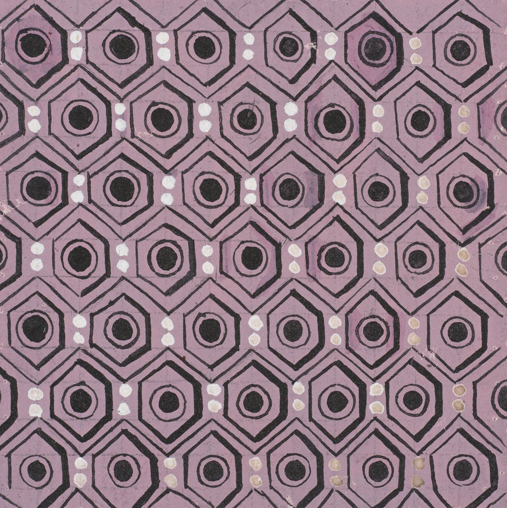 Detail of Design for wallpaper by Heussner & Co