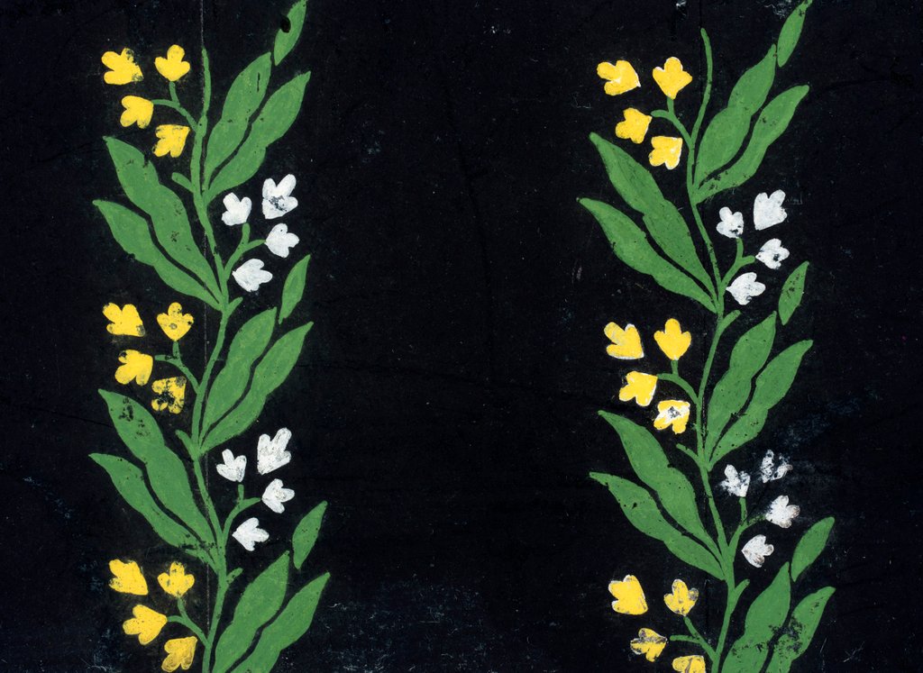 Detail of Design for a wallpaper pattern, 7962:35 by Heussner & Co.