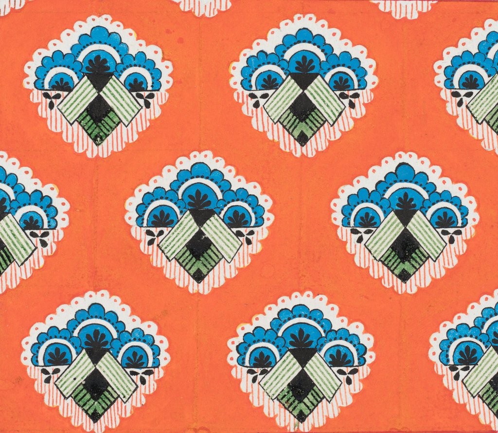 Detail of Design for wallpaper by Heussner & Co