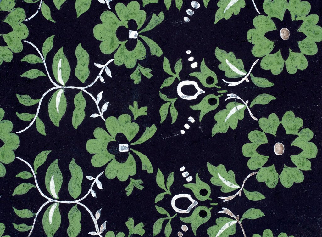 Detail of Design for a wallpaper pattern by Heussner & Co.
