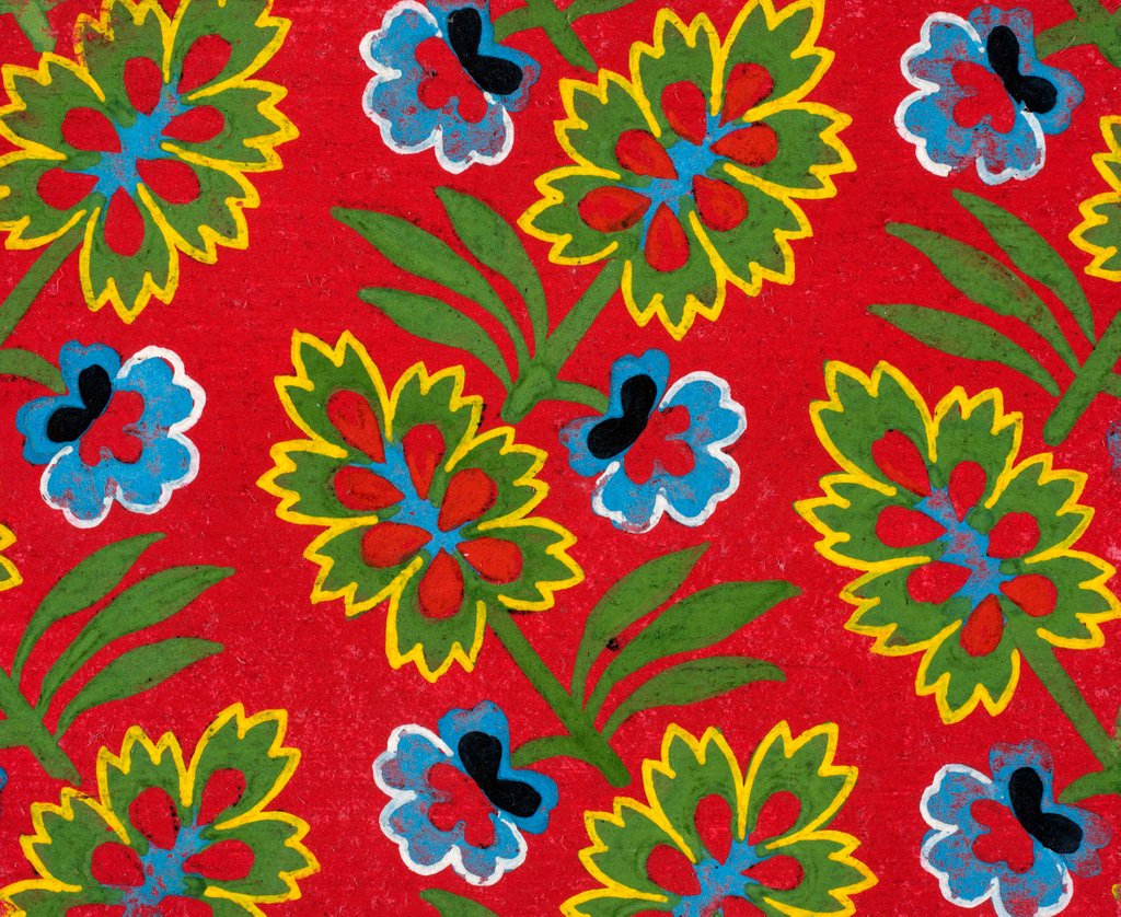 Detail of Design for a wallpaper pattern by Heussner & Co.