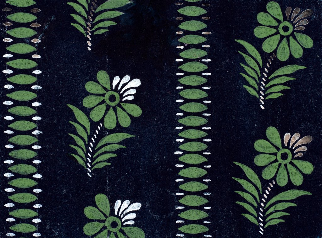 Detail of Design for a wallpaper pattern by Heussner & Co.