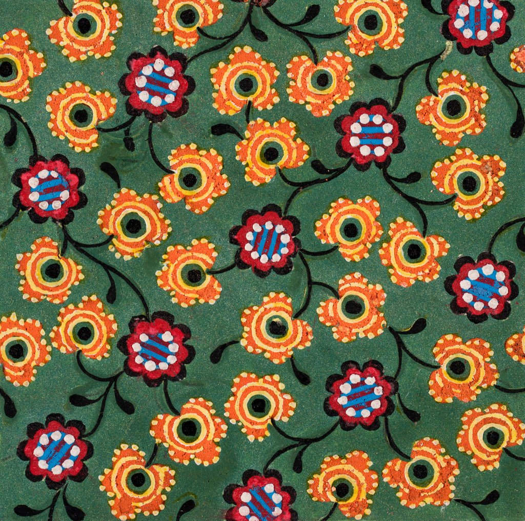 Detail of Design for a wallpaper pattern by Heussner & Co.