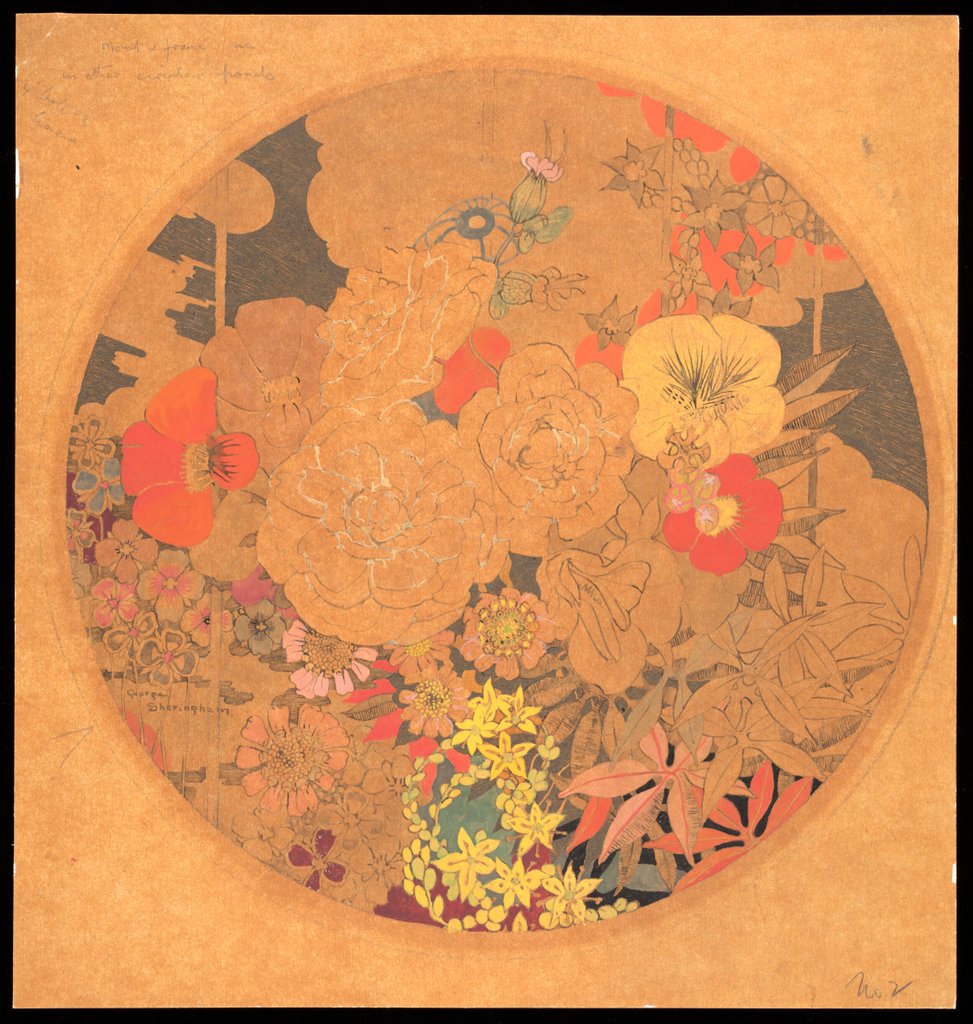 Detail of Textile design by George Sheringham