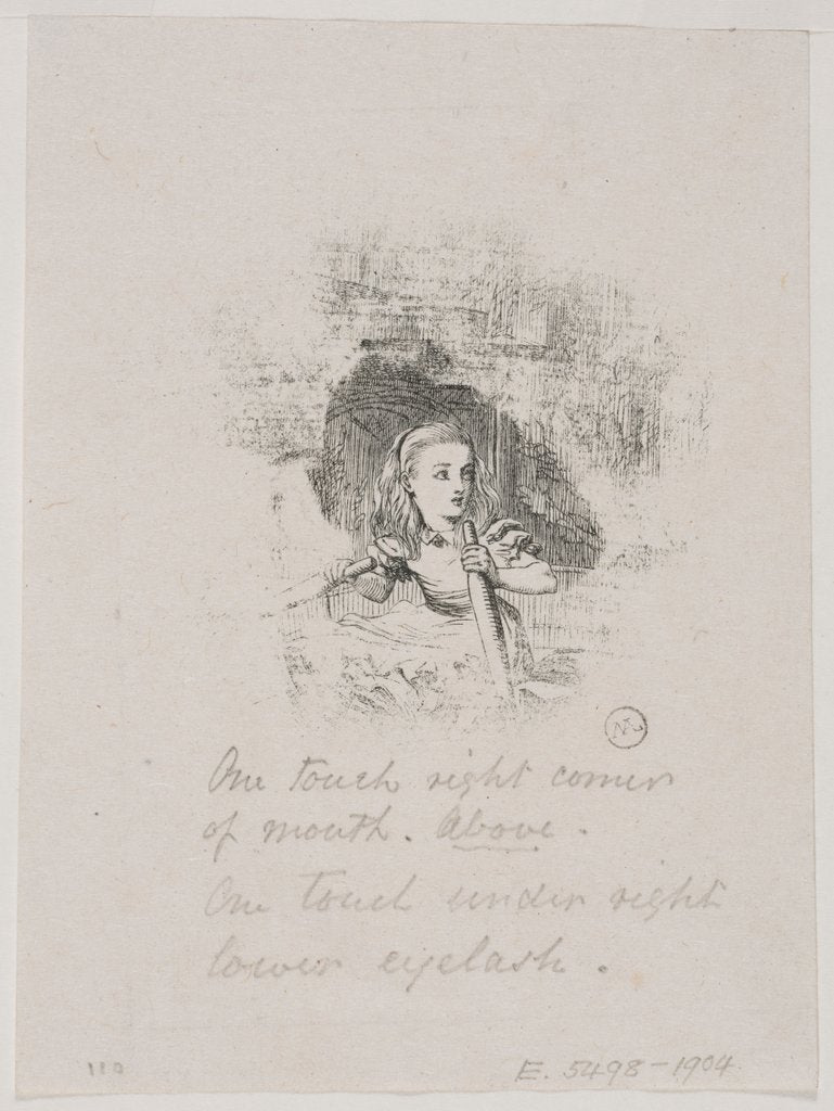 Detail of Illustration from Through the Looking Glass and what Alice found there by Dalziel Brothers