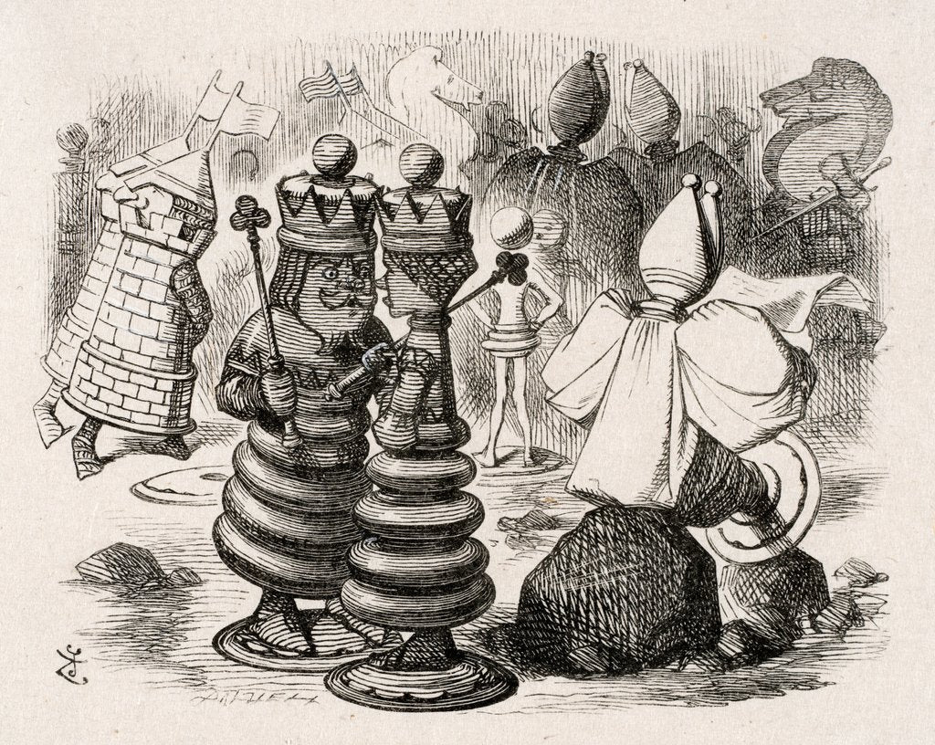 Detail of The Red King, Red Queen, etc. by Dalziel Brothers