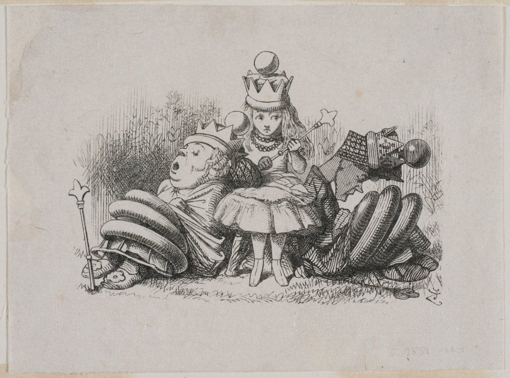 Detail of Alice and the Sleeping Queens by Dalziel Brothers