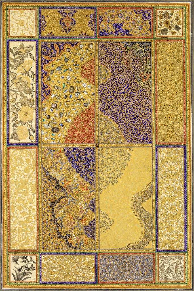 Detail of 16 panels of decoration by Anonymous