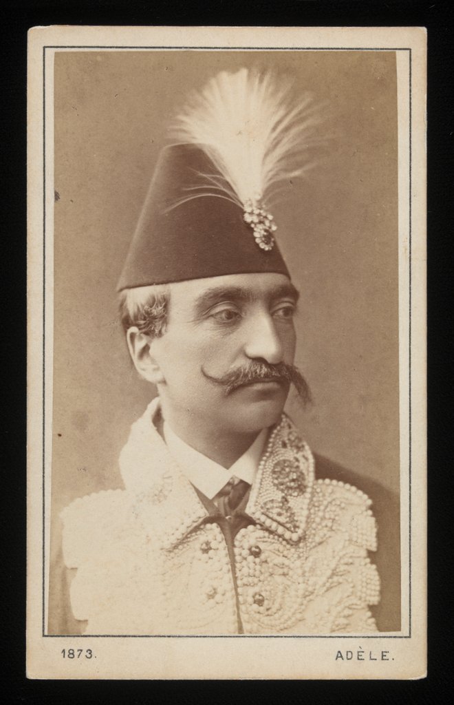Detail of Nasr-ed-Din Shah by Adèle