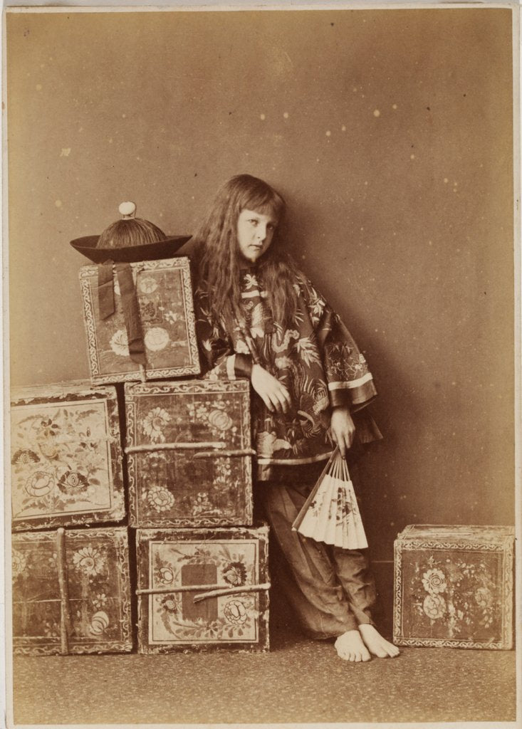 Detail of Xie (Alexandra) Kitchin as Chinese Tea Merchant by Charles Lutwidge Dodgson