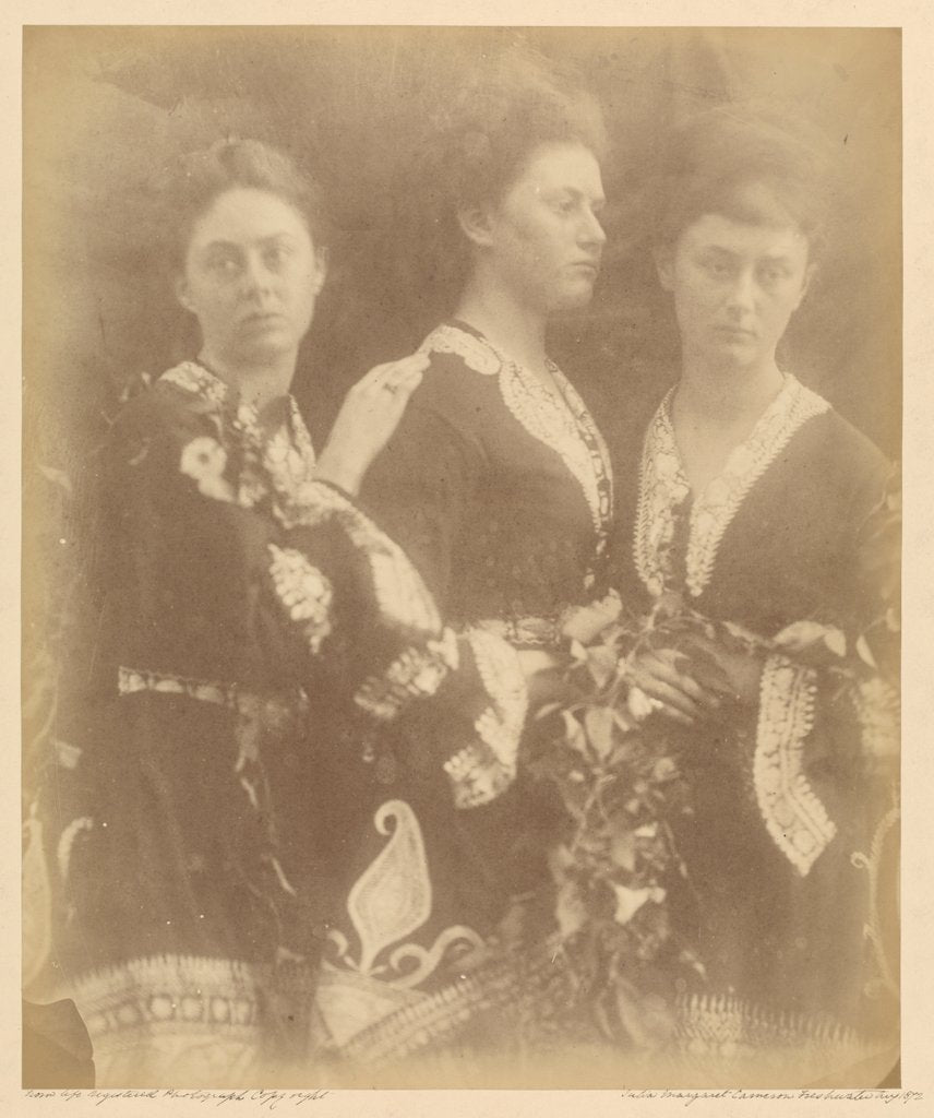 Detail of Lorina, Edith and Alice Liddell by Julia Margaret Cameron