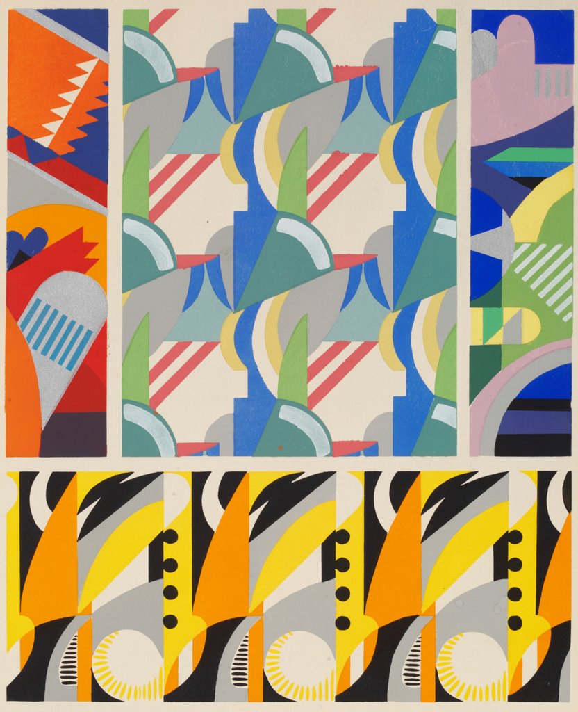 Detail of Plate from Kaleidoscope, ornements abstraits by Ad. Verneuil