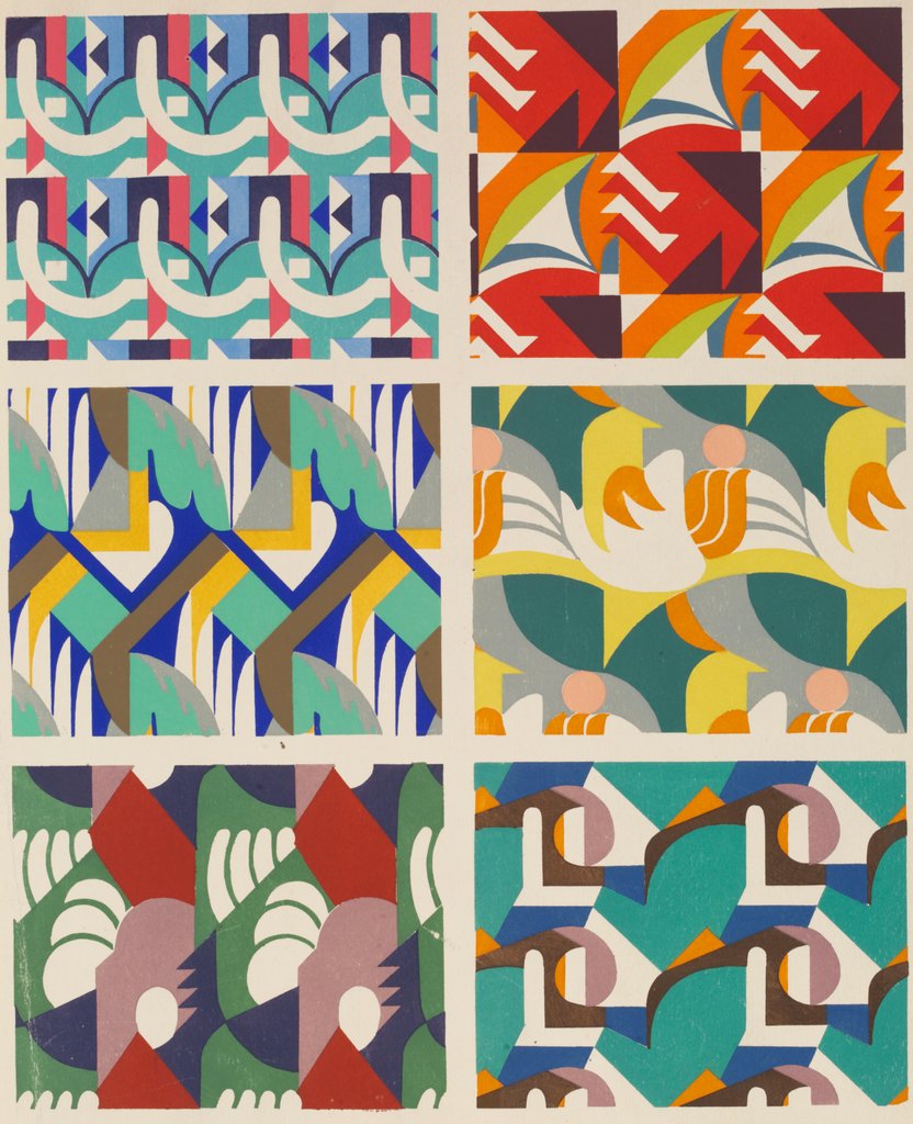 Detail of Plate from Kaleidoscope, ornements abstraits by Ad. Verneuil