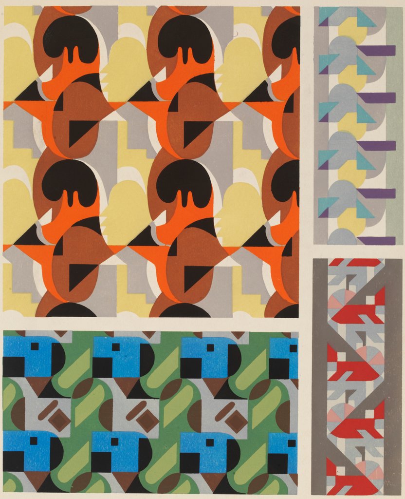 Detail of Plate from Kaleidoscope, ornements abstraits by Ad. Verneuil