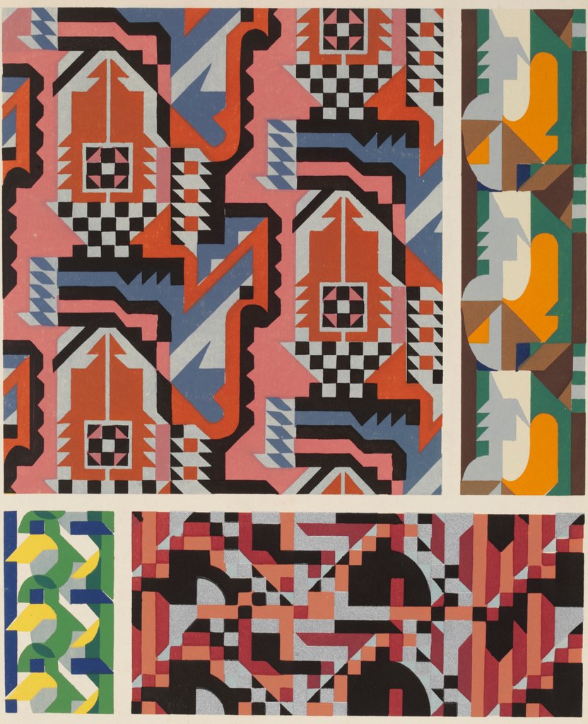 Detail of Plate from Kaleidoscope, ornements abstraits by Ad. Verneuil