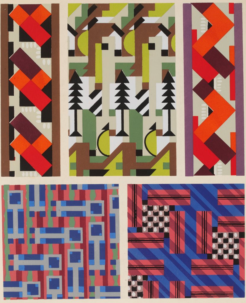 Detail of Plate from Kaleidoscope, ornements abstraits by Ad. Verneuil