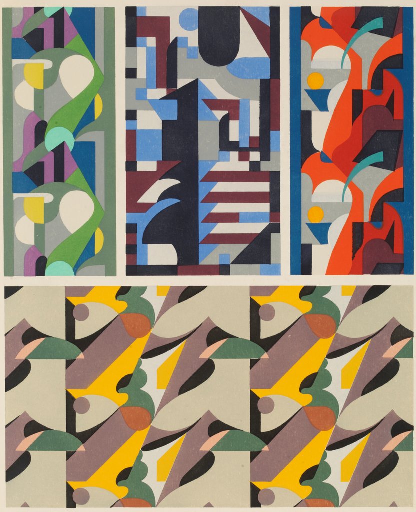 Detail of Plate from Kaleidoscope, ornements abstraits by Ad. Verneuil