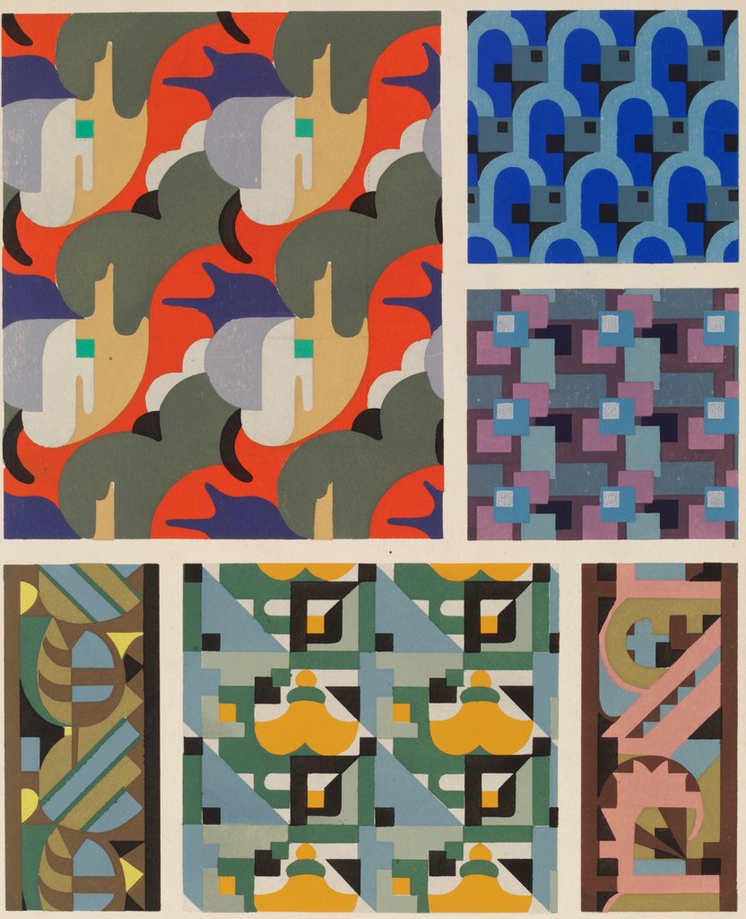 Detail of Plate from Kaleidoscope, ornements abstraits by Ad. Verneuil