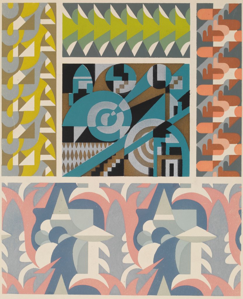 Detail of Plate from Kaleidoscope, ornements abstraits by Ad. Verneuil