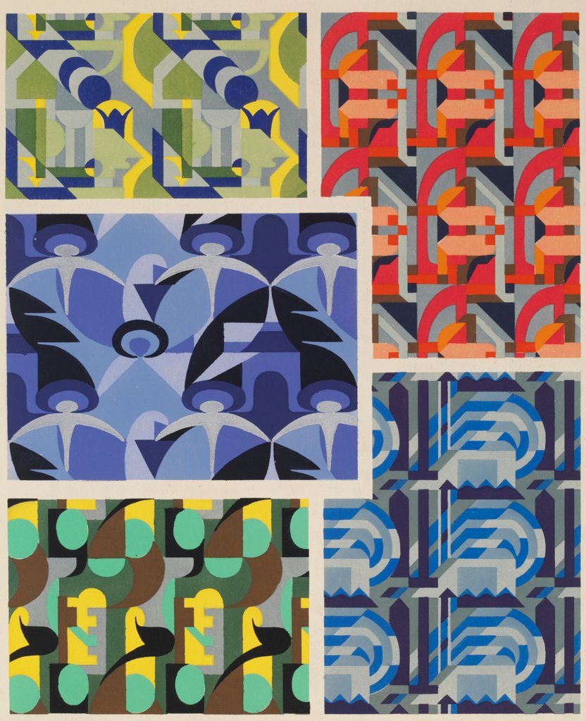 Detail of Plate from Kaleidoscope, ornements abstraits by Ad. Verneuil