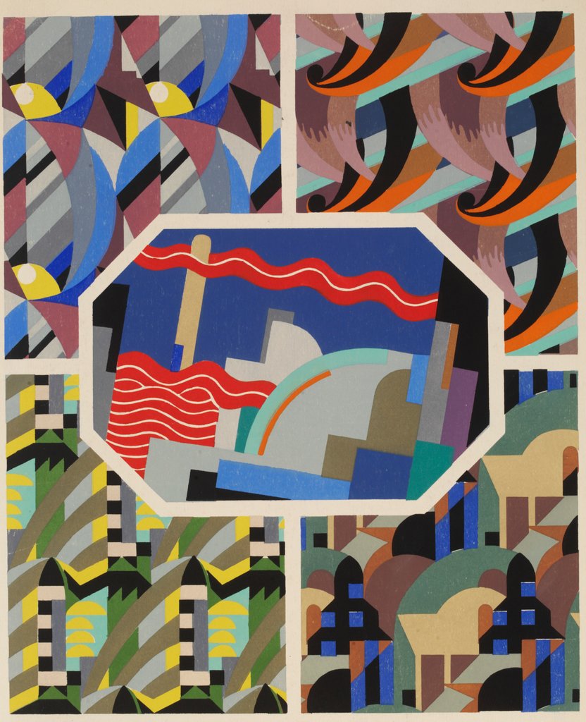 Detail of Plate from Kaleidoscope, ornements abstraits by Ad. Verneuil