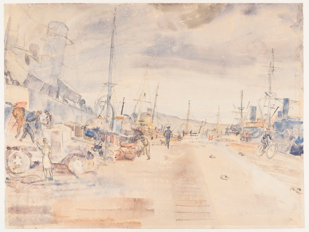 Detail of Main Quay, Reykjavik by Thomas Hennell