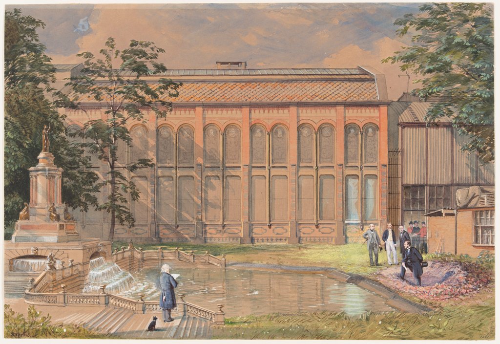 Detail of Experiments with the model of the memorial of the Exhibition of 1851 by Anthony Carey Stannus