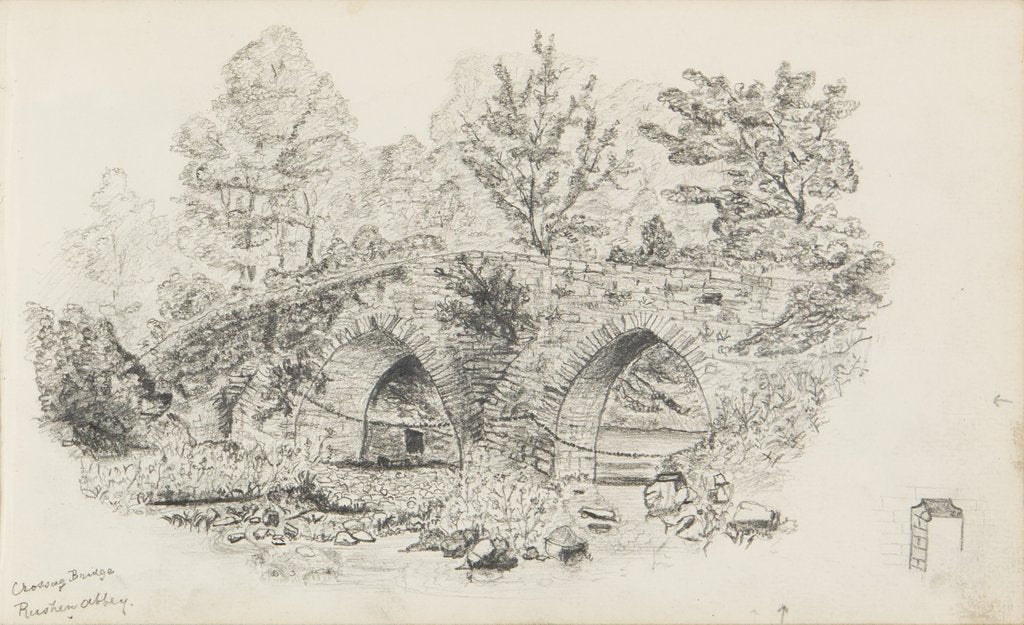 Detail of Crossag Bridge, Rushen Abbey by Arthur Henderson