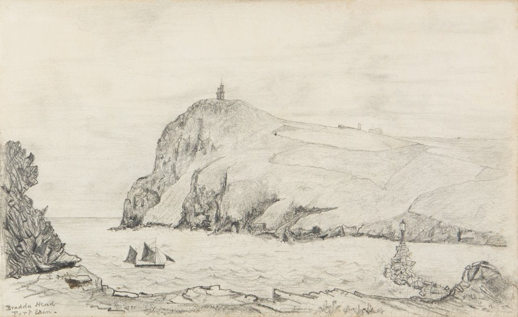 Detail of Bradda Head, Port Erin by Arthur Henderson