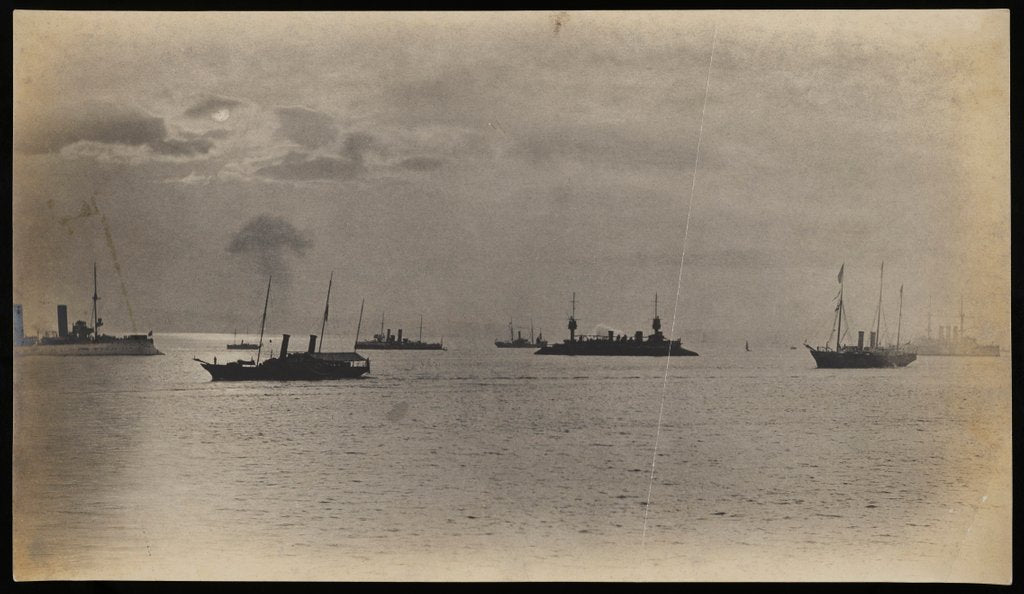 Detail of Queen Victoria's Funeral, Coffin on board The Royal Yacht Alberta by Paul Martin
