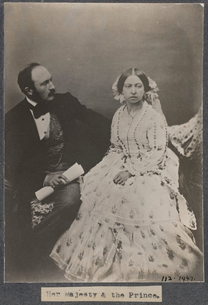 Detail of Prince Albert & Queen Victoria by Roger Fenton