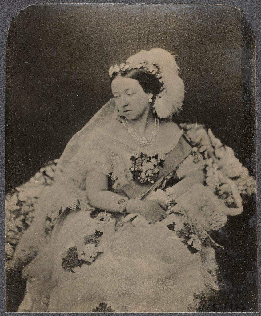Detail of Queen Victoria by Roger Fenton