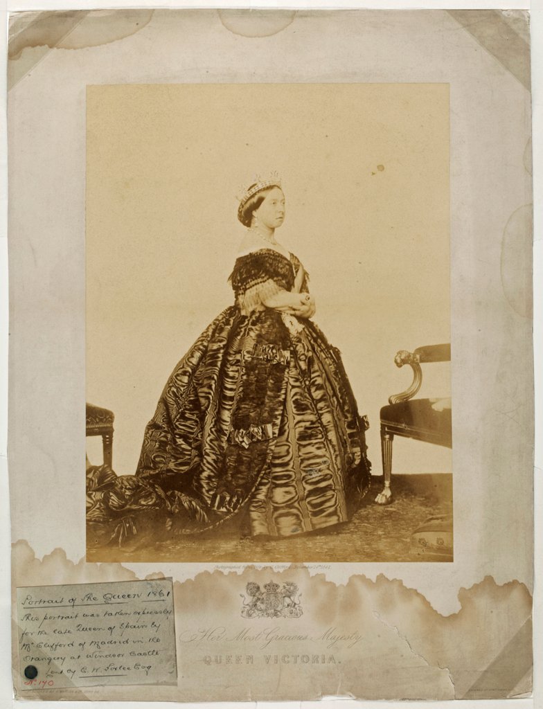 Detail of Portrait of the Queen by Charles Clifford