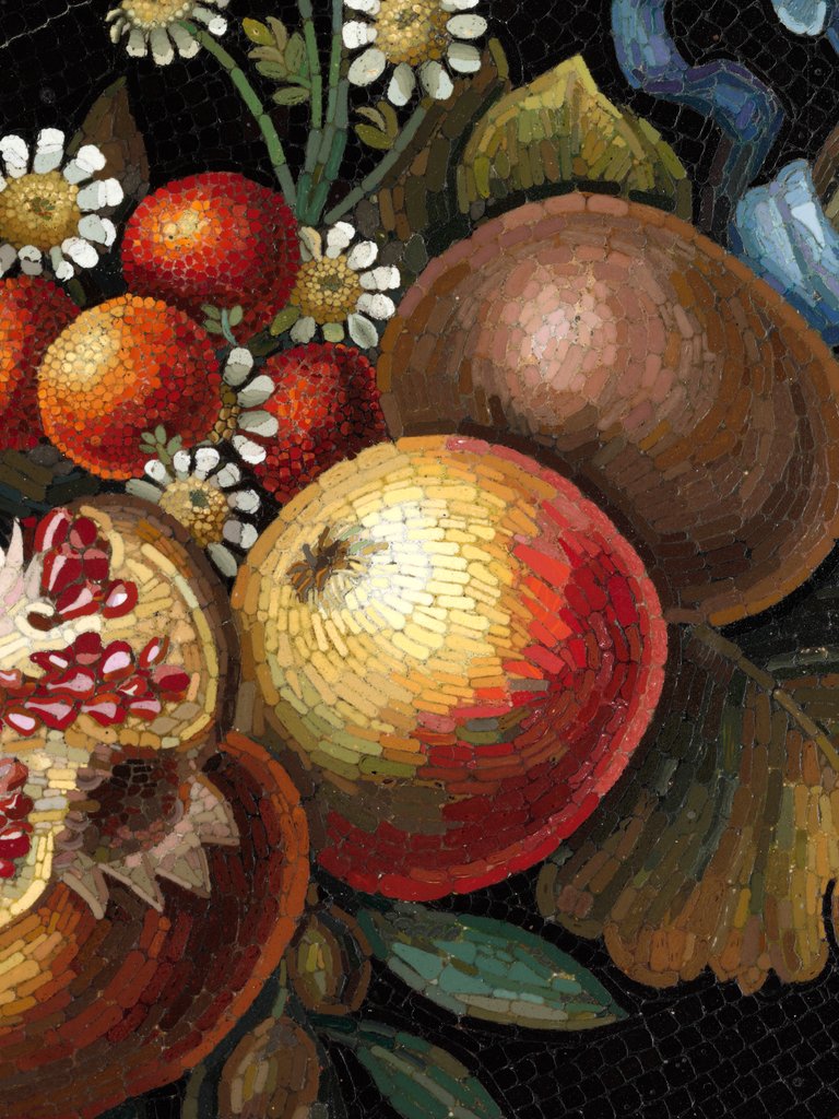 Detail of Micromosaic table top by Camillo Poggioli