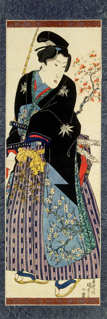 Detail of A fashionable youth by Utagawa Kunisada I
