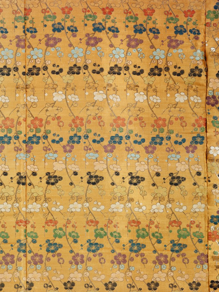 Detail of Kimono with decoration of plum blossoms, detail by Unknown