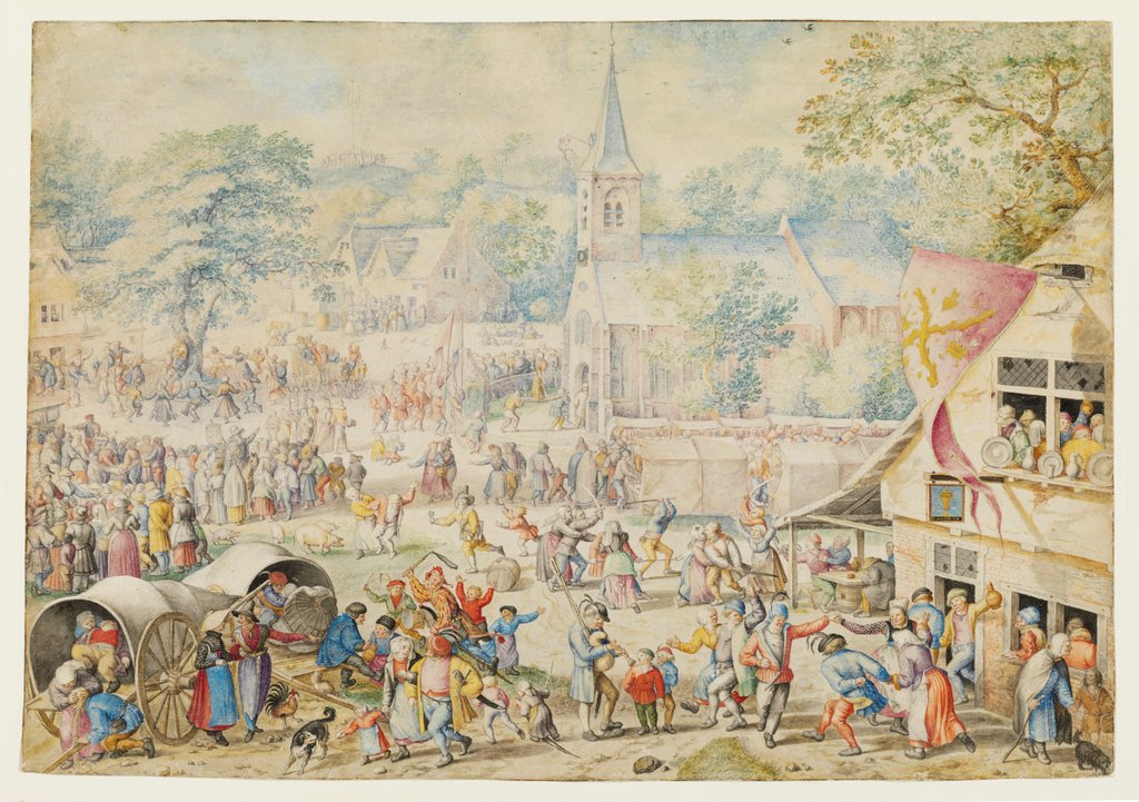 Detail of A Village Kermis by Jacob Savery