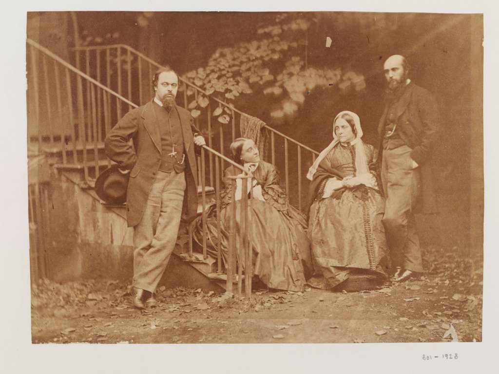 Detail of The Rossetti family by Charles Lutwidge Dodgson